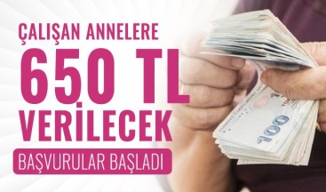 Çalışan anneye 100 Euro destek