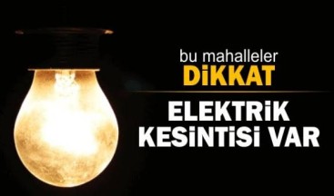 Çankırı genelinde elektrik kesintisi var