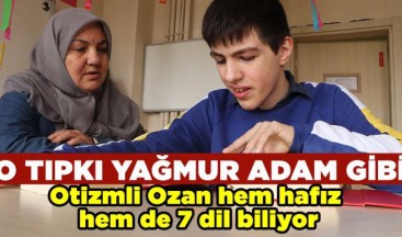 7 Dil bilen otizmli Ozan Hafız oldu