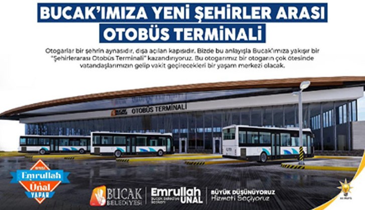 Bucak’a yepyeni modern şehirlerarası otobüs terminali geliyor