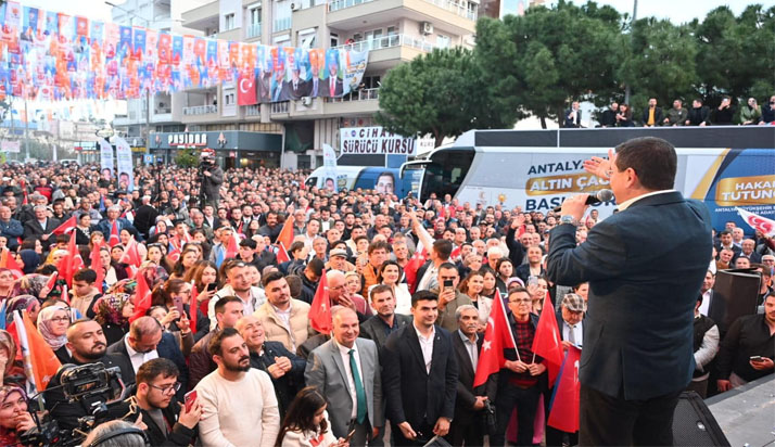 Serik’te miting gibi SKM açılışı