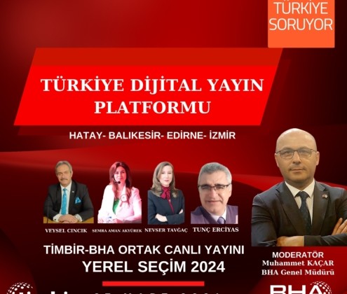 TİMBİR-BHA Ortak Canlı Yayınında seçimin nabzı tutulacak