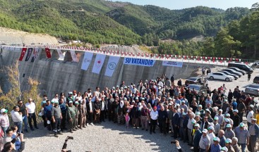 Manavgat Çardak Barajında su tutma törenini gerçekleşti