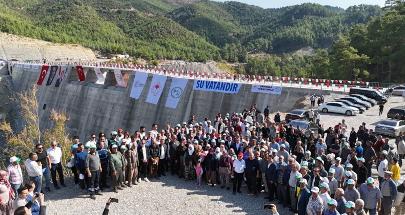 Manavgat Çardak Barajında su tutma törenini gerçekleşti