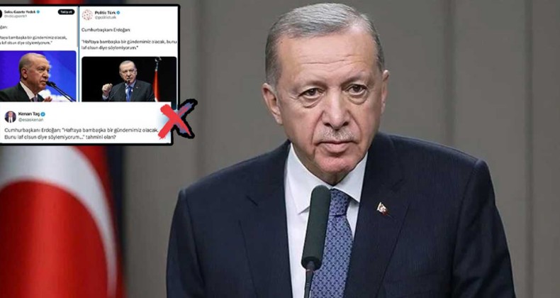 Cumhurbaşkanı Erdoğan’a yönelik algı çalışması çürütüldü