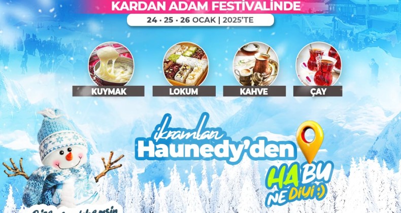 Ayder Kardan Adam Festivali’nde ikramlar Haunedy’den – Birlik Haber Ajansı