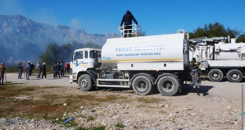 Kemer’de korkutan yangın – Birlik Haber Ajansı