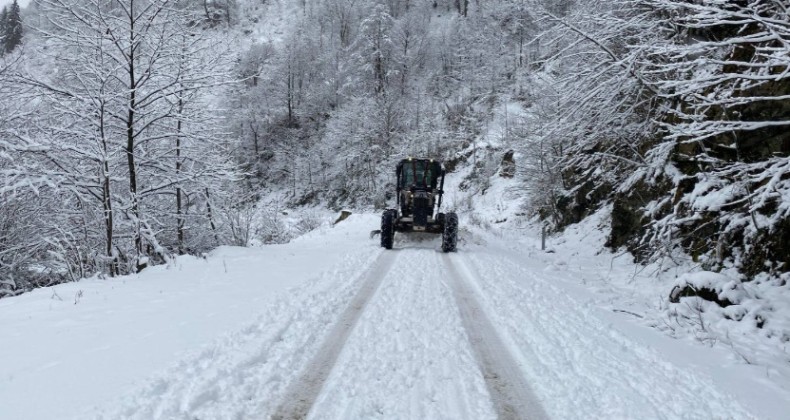 Şalpazarı’nda okullara bir günlük kar yatili